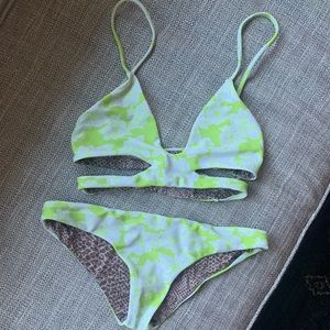 Acacia Swimwear Neon Magnolia Set
